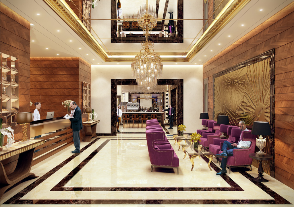Carrelage pour Hotels Luxe et Durabilité dans les Espaces Communs