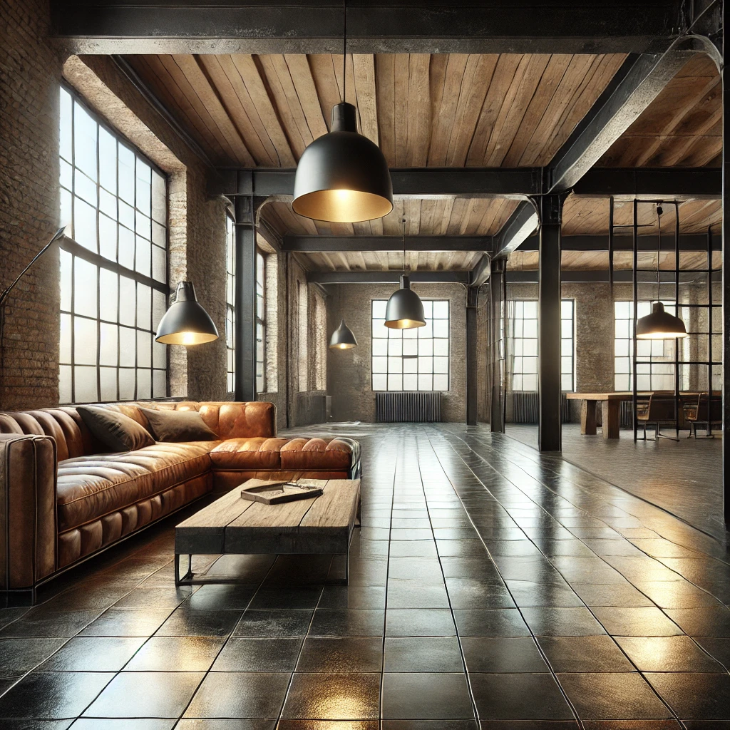 Créer un Loft Industriel Parfait avec du Carrelage au Look Métallisé
